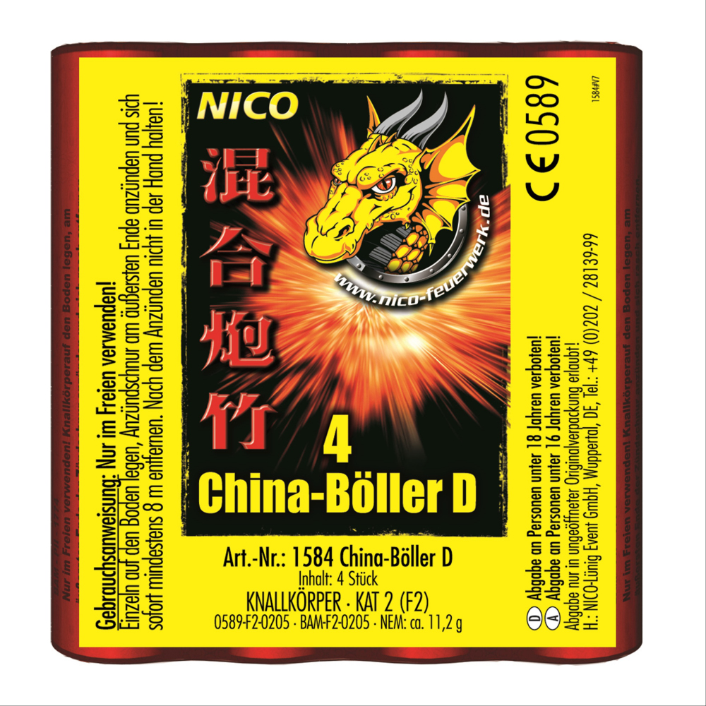 China Böller D, 4 er Päckchen