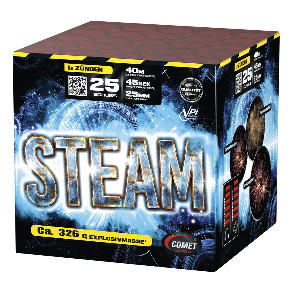 Steam 25, Schuss